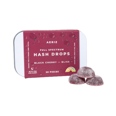 1:1 CBN:THC Black Cherry Bliss Hash Drops