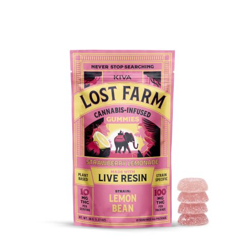 Strawberry Lemonade Gummies Infused with Lemon Bean Live Resin