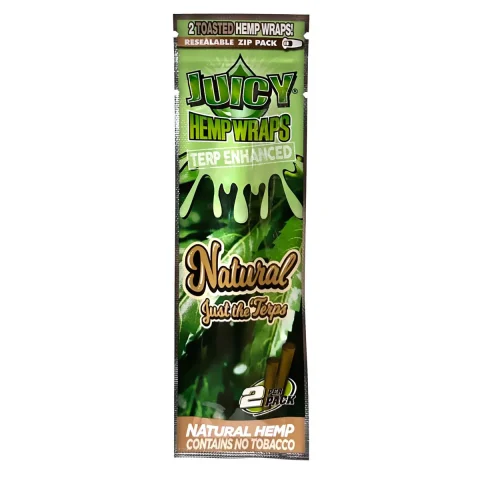 Juicy Terp Enhanced Hemp Wraps - Natural 2pk