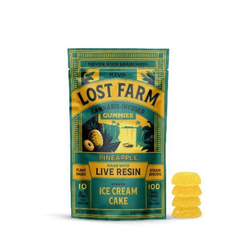 Pineapple Gummies Infused with Ice Cream Cake Live Resin
