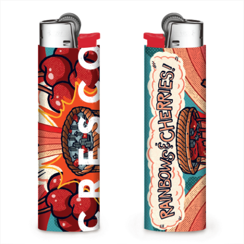 Cresco Strain Lighter - Rainbows and Cherries