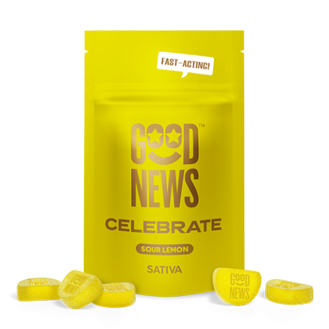 CELEBRATE Sour Lemon Fast-Acting Gummies