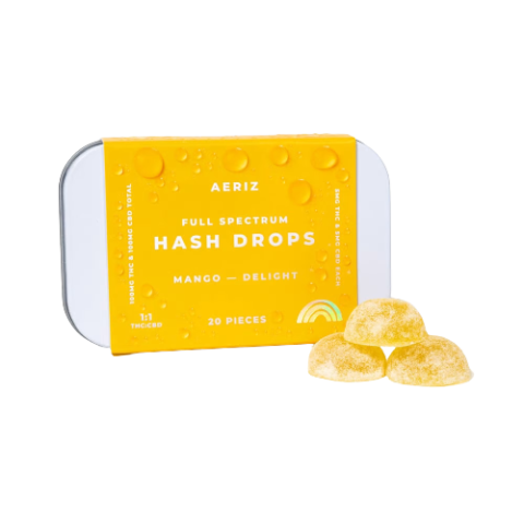 1:1 CBD:THC Mango Delight Hash Drops
