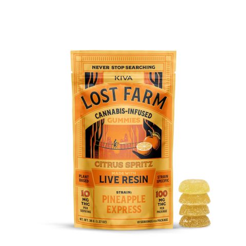 Citrus Spritz Gummies Infused with Pineapple Express Live Resin